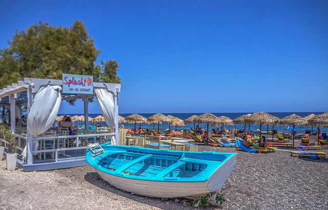 Plaja Kamari, Santorini